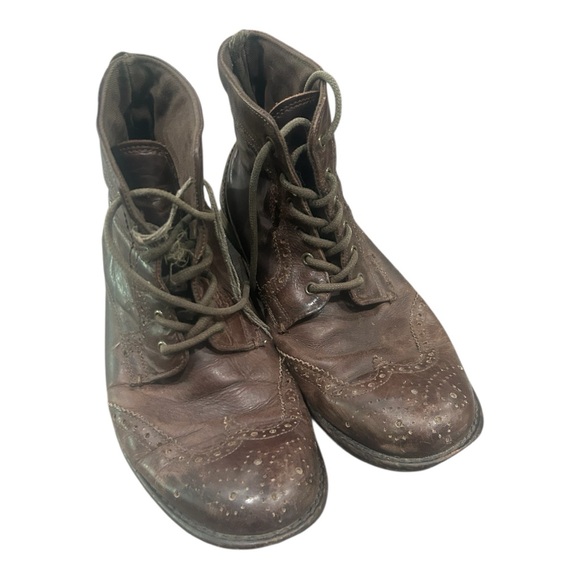 Red Tape Brown Tie Cowboy Boot Mens Size 10 - Picture 3 of 9